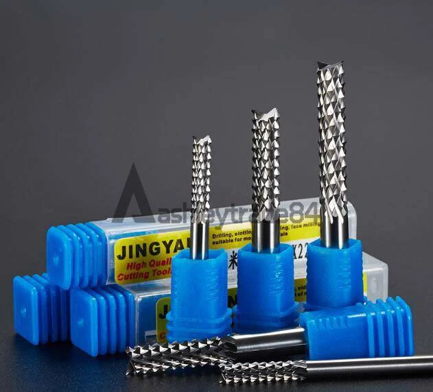 1pcs 1.0/4/6/8/10/12mm Shank Carbide End Mill Engraving Bits CNC PCB Machinery