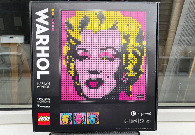 LEGO 31197 ART Andy Warhol's Marilyn Monroe 3341 Pièces Ensemble De Jeu ...