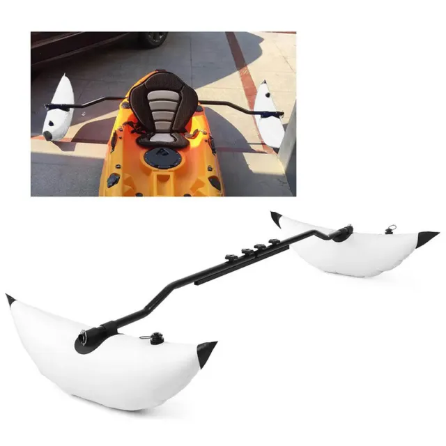 2 Pcs Kayak Outrigger Stabilizers PVC Inflatable Sidekick Floats with Arms