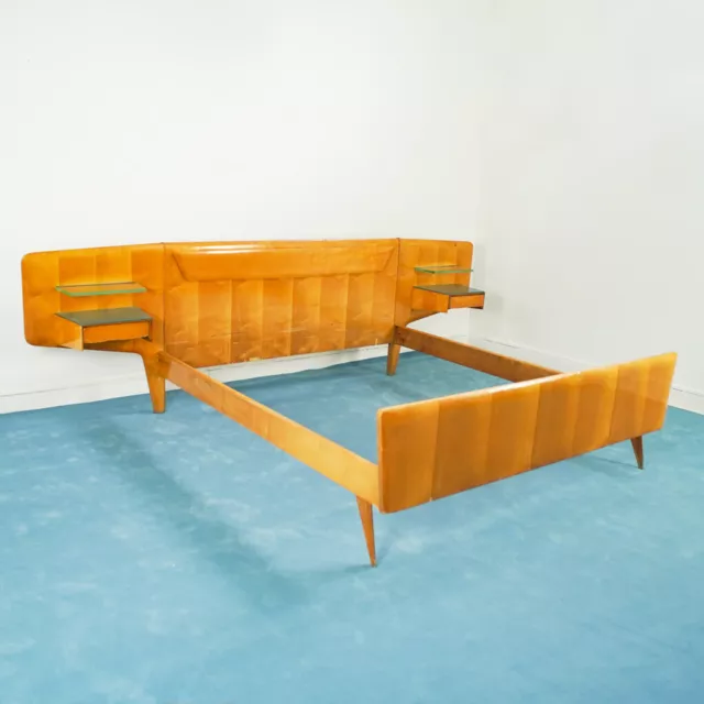 Letto Matrimoniale Legno Dassi Gio Ponti Design Anni 50 Vintage Modernariato