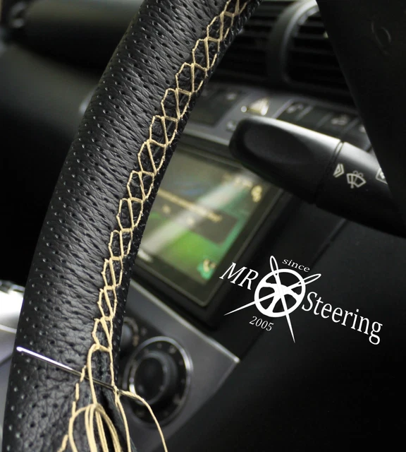 FITS MERCEDES C W204 07+ Perforated Leather Steering Wheel Cover FITS MERCEDES C W204 07+ Perforated Leather Steering Wheel Cover