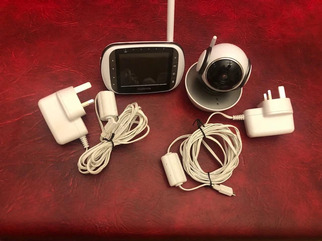 Motorola MBP853CONNECT Wi-Fi Video Baby Monitor – 3.5" Color Screen, Remote Pan-Tilt-Zoom, Night Vision, Two-Way Talk, And Free Hubble App For Smartphone Viewing