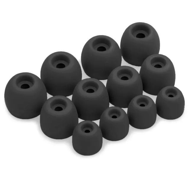 12 x Écouteurs en Silicone Embouts pour Samsung Galaxy Buds 2 Pro Casque Noir