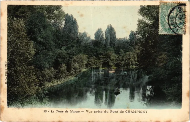 CPA CHAMPIGNY-sur-MARNE Marne - Vue prise du Pont (1352033)