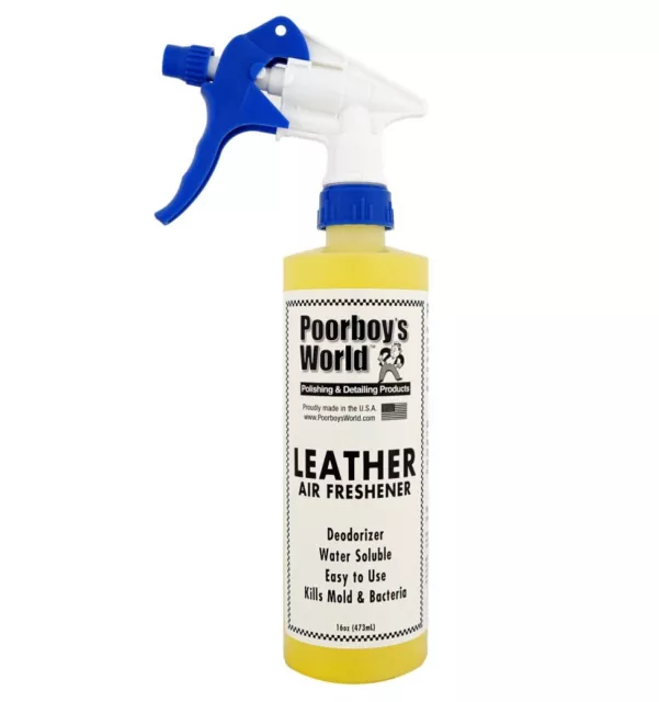 Poorboy's World Leather Air Freshener Odour 473ml 16oz