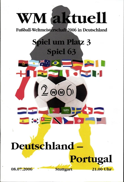 COUPE DU MONDE 2006 Deutschland Portugal En Stuttgart, 08.07.2006 Jeu
