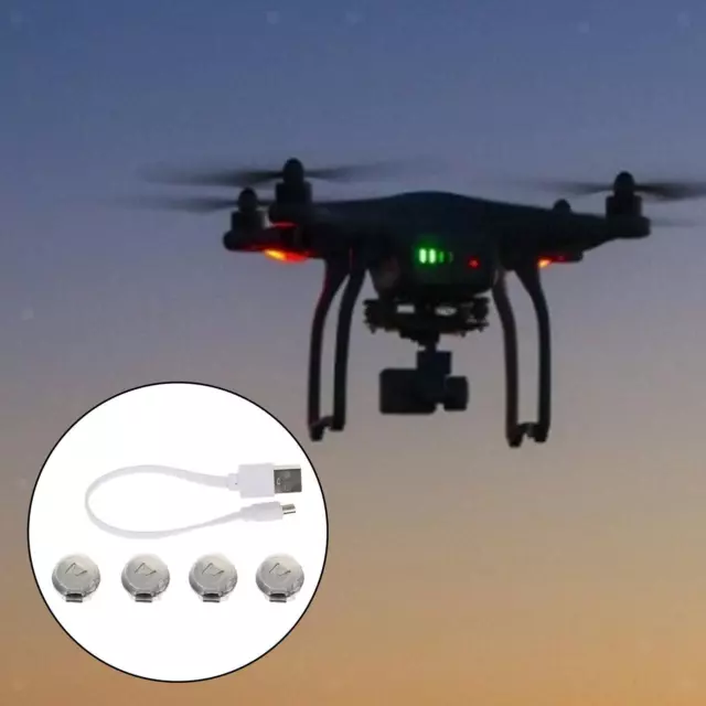 4 luci stroboscopiche per drone mini drone leggero, spia di sicurezza 3