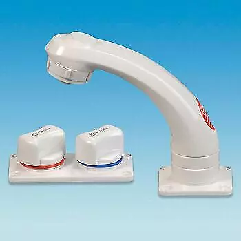 Whale Caravan Elegance Mixer Tap with Remote Outlet White Motorhome RT2035