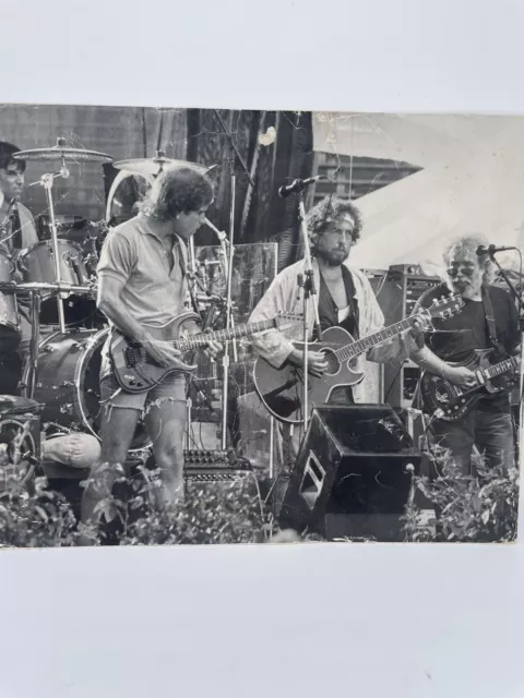 Photograph Bob Dylan Jerry Garcia Bob Weir 1987 Black/white