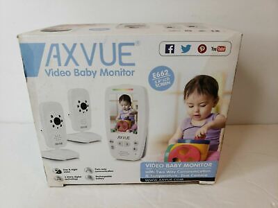 AXVUE E662 Video Baby Monitor with Two Cameras and 2.8“ LCD, Night Vision,