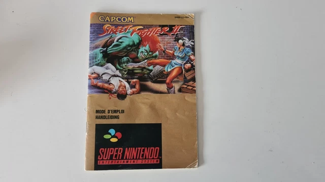 Manuel Notice Street Fighter 2 Super Nintendo Fah Mode D'emploi