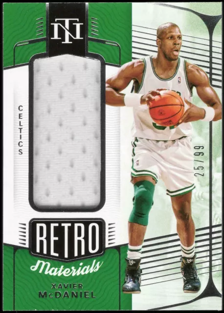 2021 Panini National Treasures XAVIER MCDANIEL RM-XMD Celtics Game Jersey 54/99