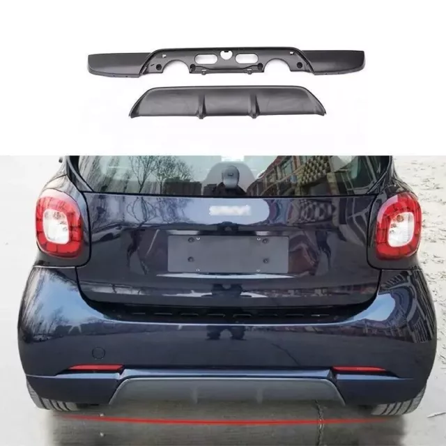 ABS Kit Stoßstange hinten Diffusor Lippenpassform für Smart Fortwo 453 2015-2019