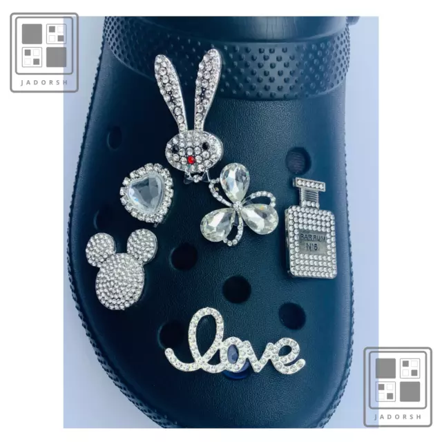 Luxury Designer Shoe Charms for Crocs- Fancy Bling Jewelry