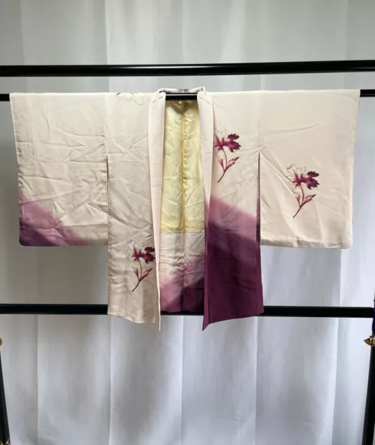 Vintage Japanese Haori Jacket - Antique Haori Silk Kimono Jacket