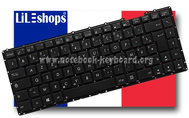 Clavier Français AZERTY Original Pour Asus X555U / X555UA / X555UB / X555UF / X555UJ / X555UQ – Neuf
