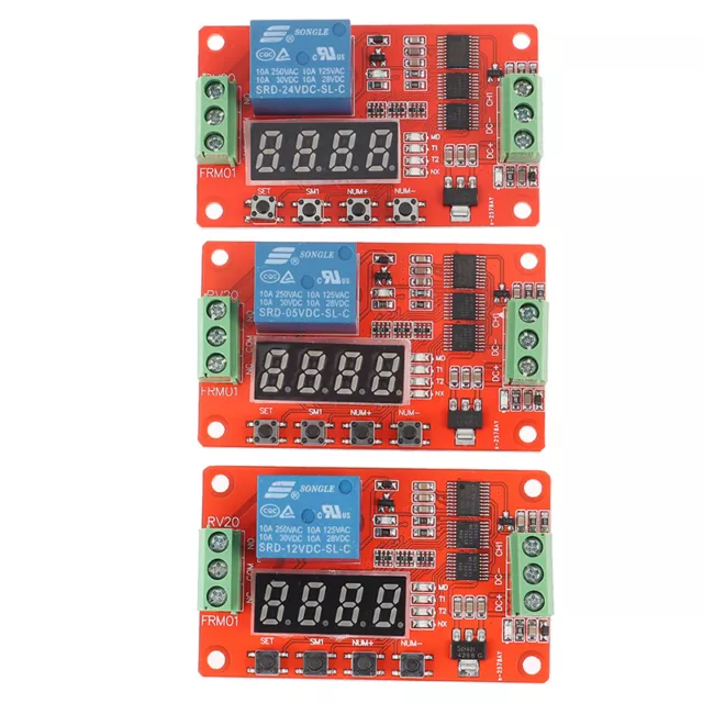 FRM01 DC 5/12/24V 1 Channel Multifunction Relay Module Loop Delay Timer Swit~m' 3