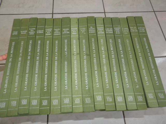 C4- La grande histoire de la peinture- Skira- 16 volumes