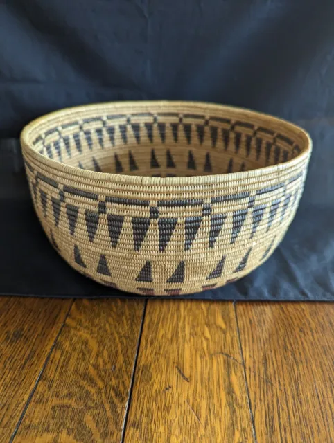 Fine Vintage coil weave basket of unknown origin