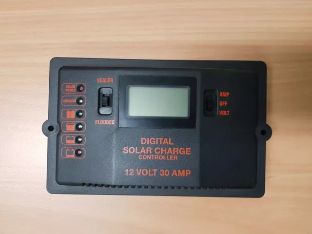 Digital Solar Charge Controller - 12 Volt 30 Amp