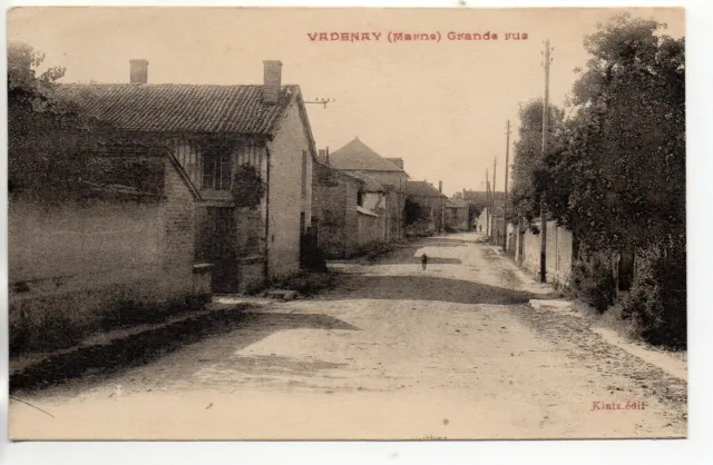 VADENAY - Marne - CPA 51  - la grande rue