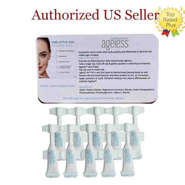 Instantly Ageless 10 Vials, Facelift in seconds, Exp: 05/2026