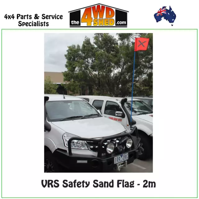 VRS Safety Sand Dune Flag - 2m High Visibility with Storage Bag