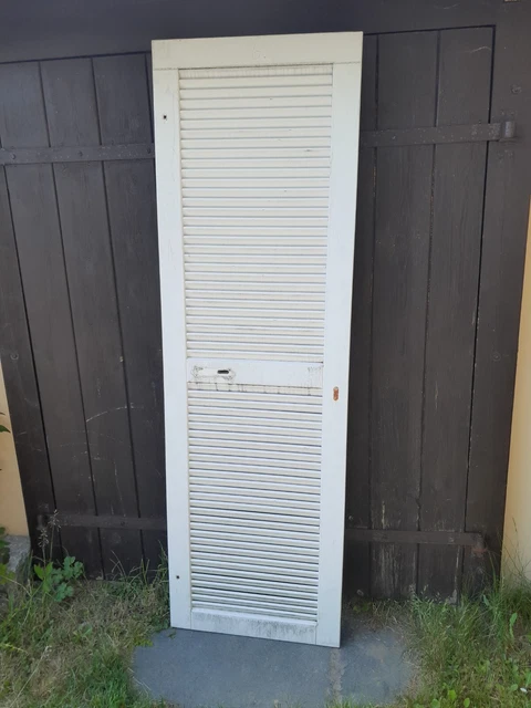 Alter Fensterladen Klappladen Holz Shabby guter Zustand Deko 192x60 Lamellen