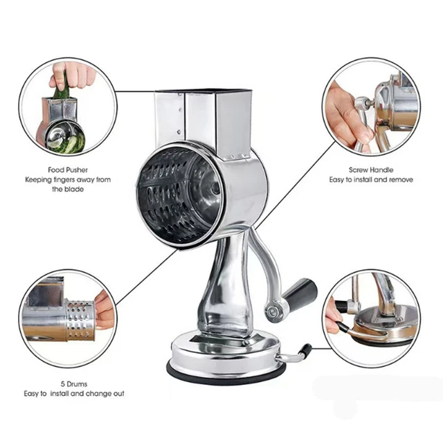 NUT GRINDER STAINLESS Steel Manual Slicer For Kitchen Food Prep £47.71 ...
