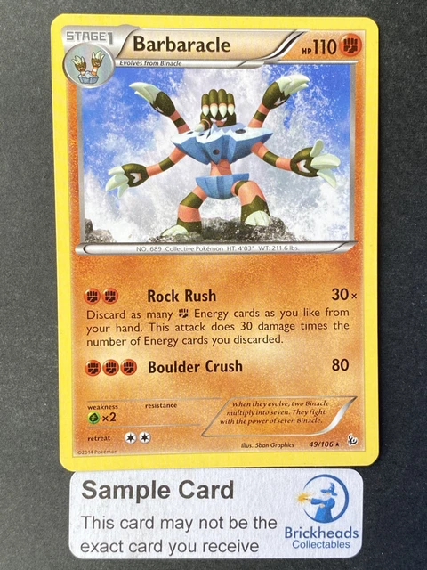 Barbaracle 49/106 Rare | XY: Flashfire | Pokemon Card