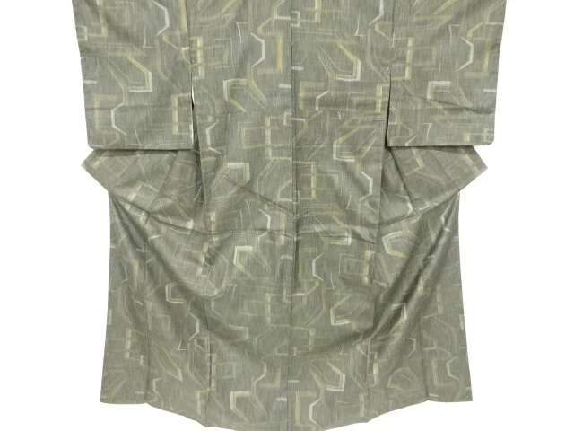 6739170: Japanese Kimono / Vintage Omeshi Kimono / Nishijin-Ori / Woven Abstract