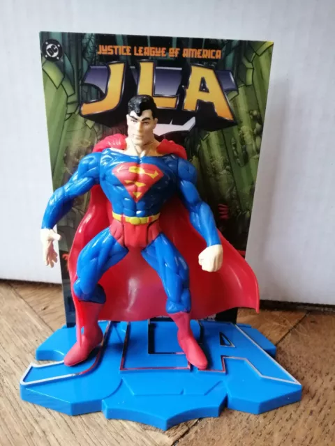 JLA SUPERMAN loose figure & base, Justice League of America, 1998