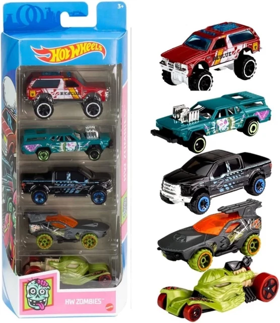 Hot Wheels Pack 5 Cars HW Zombie