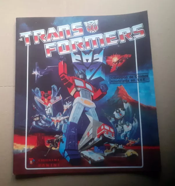 Facsimil Impreso Album Cromos Transformers 1986 Panini , Facsimil Completo