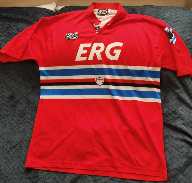 Maillot De Football Vintage Sampdoria Officiel Kappa - Taille L, Occasion Sans Défauts