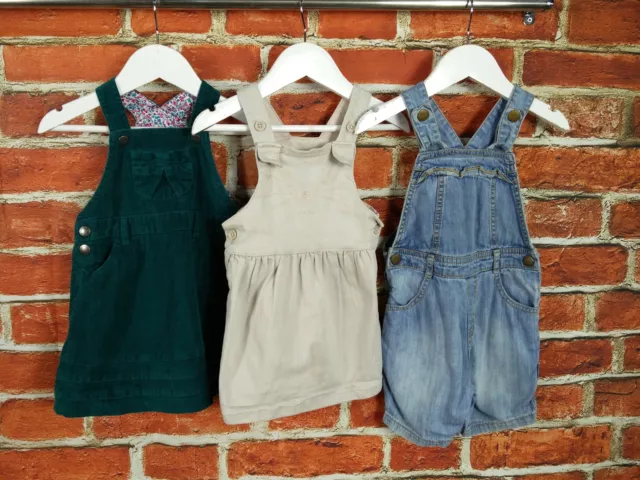 PACCHETTO BABY BAMBINA ETÀ 12-18 MESI M&S CURA MADRE ecc SET LETTINI PINAFORE 86CM