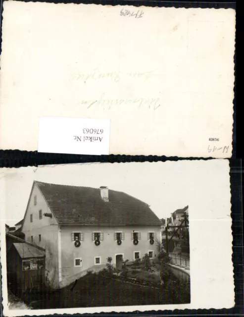 seltene Foto-AK Gunzing b. Lohnsburg am Kobernaußerwald Ried im Innkreis Zirbenr