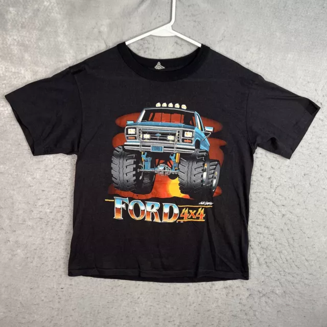 VINTAGE 90S FORD 4X4 Truck Off Road Racing T Shirt Adult Fits Medium ...