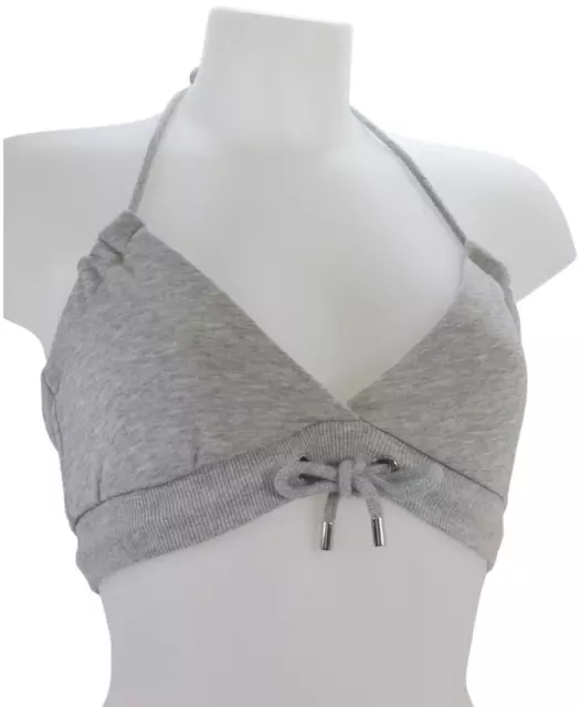 MAGLIETTA HM MOSCHINO Crop Top Bralette Grigia Cotone Top Halter Collo  Senza Schiena UK 6 EUR 44,43 - PicClick IT