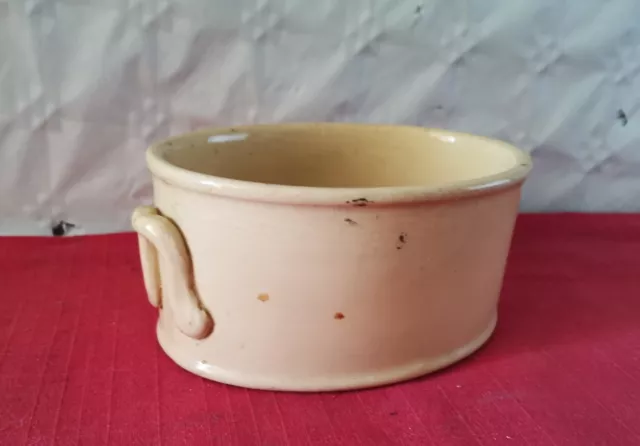 Ancien Pot / Terrine Terre À Feu Sarreguemines