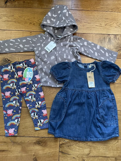 Next Girls Brand New With Tags Clothes Age 12-18 Months Dress Hoodie Leggings