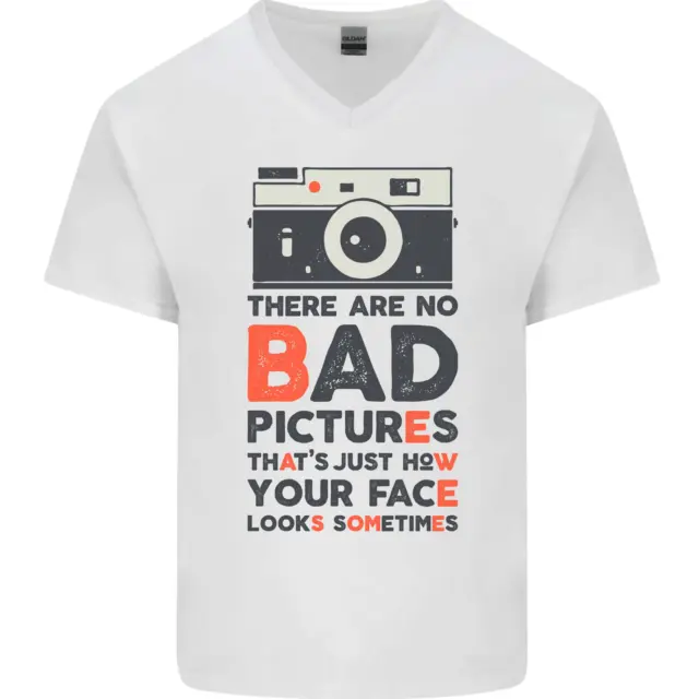 T-shirt da uomo scollo a V Photography Your Face Funny Photographer 2