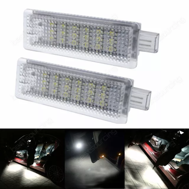 2x LED Plancher Porte Courtoisie Boite à Gants Lampe BMW E60 E61 E63 E64 E65 E81