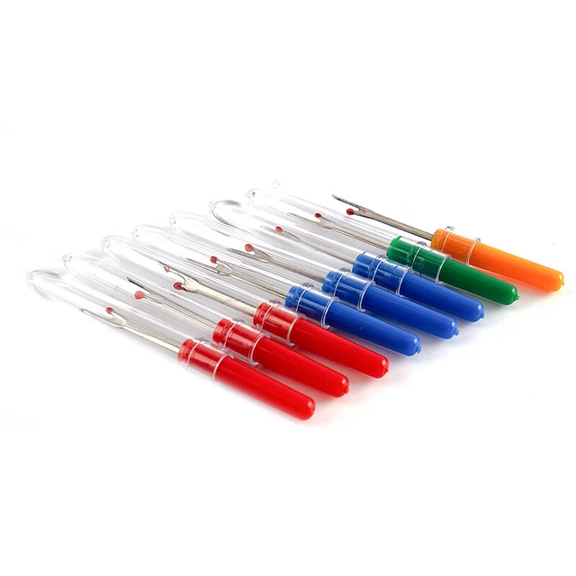 4 piezas Cortador de hilo artesanal mango de plástico puntada desenganchador hilo de coser Remo-H7