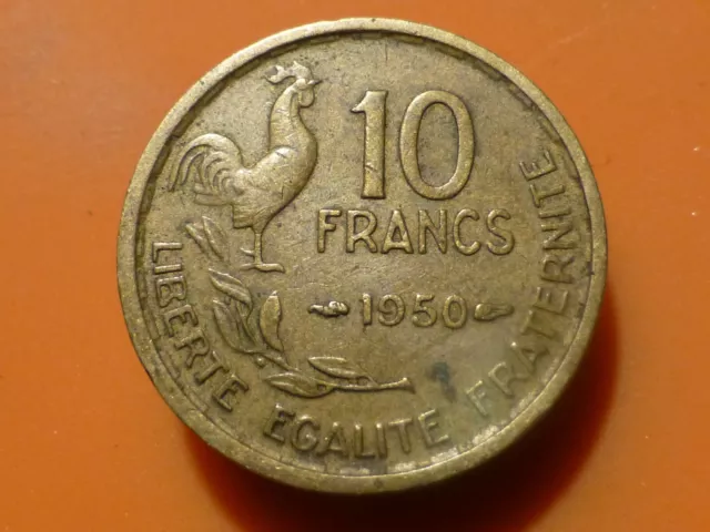 10 Francs - G. Guiraud - 1950 - Rare & Qualite Tb !