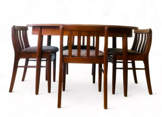 Retro Teak Table And Chairs Mid Century Vintage