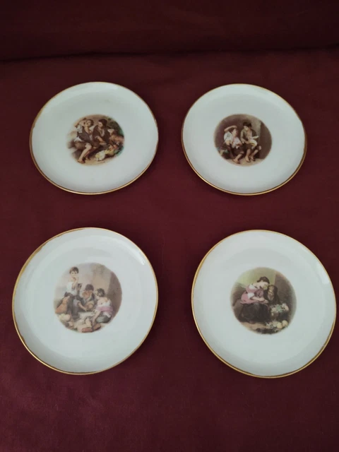 Bareuther Waldsassen Bavaria Germany Du Vieux Paris Plates Set of 4