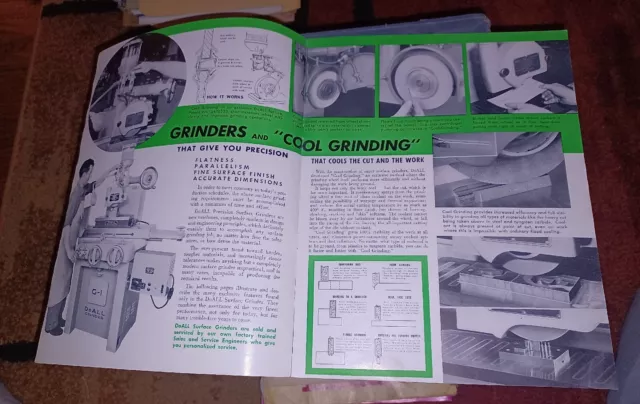 1960's DOALL Precision Hydraulic Surface Grinders Sales Catalog Book MACHINIST 2