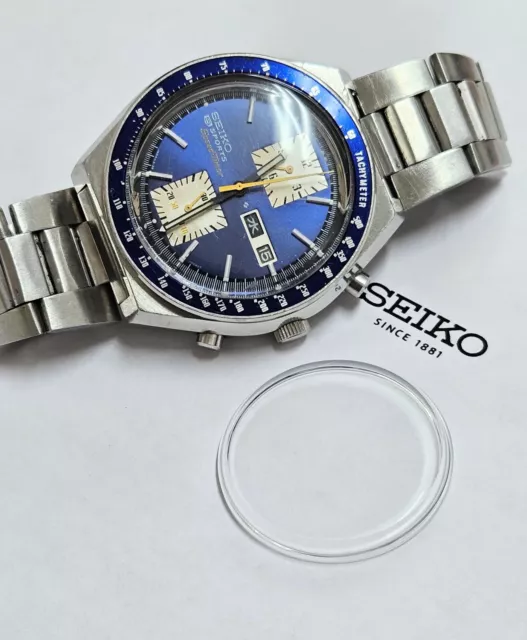 SEIKO 6138-0030 Glass Mineral Watch Crystal Replacement KAKUME Automatic 340mm