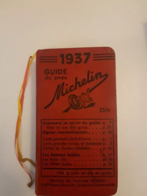 guide michelin 1937